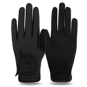 Guantes de equitación de cuero transpirable de alta calidad para adultos, diseño OEM, logotipo personalizado, cómodos para el invierno, los más vendidos del fabricante. - Product Image 1