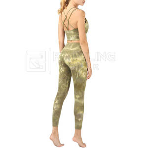 Ensemble fitness et yoga grande taille de qualité supérieure pour femmes nouveau design solide soutien-gorge leggings taille logo fabriqué au Pakistan pour vêtements de sport - Product Image 4