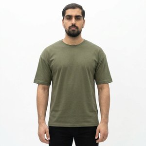 <b>Men's</b> Regular Fit Short Sleeve Solid <b>Navy</b> <b>Blue</b> Cotton Jersey <b>T</b>-<b>Shirt</b> O-Neck Casual Streetwear Breathable 220g - Product Image 5