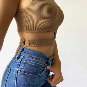 6 Colors <b>Spaghetti</b> <b>Strap</b> Back Hollow Out Lace Trim Silky Casual Fashion Summer Satin tank Top for Women - Product Image 2