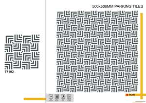 Baldosas de estacionamiento para exteriores de alta resistencia 500X500MM diseñadas para soportar la carga de vehículos, resistentes a la intemperie y con una superficie duradera a largo plazo. - Product Image 2