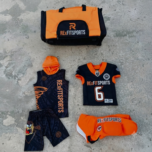 2026 New Customized American Football Uniform Complete Team Kit Sublimated Jersey Shorts <b>Gloves</b> Sports Bag Training - Product Image 1
