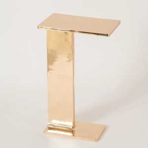 Trending Design Modern <b>Gold</b> Metal <b>Console</b> <b>Table</b> Minimalist Pedestal Design Stable Living Room Furniture Entryway Decor - Product Image 1
