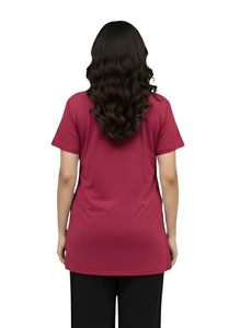 Camiseta para Mujer Promovida a Madre, Cuello Redondo, Manga Corta, Informal, de Algodón, Estampada, Transpirable, Corte Regular - Product Image 5
