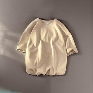 Camiseta Oversize de Algodón Grueso para Hombre, Tejido Premium Transpirable, Hombros Caídos, Estilo Urbano Casual - Product Image 3
