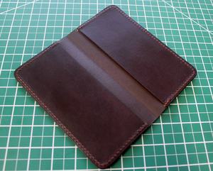 Laser Engraved Logo Checkbook <b>Wallet</b> <b>Holder</b> Register Premium Leather Covers LCR-0002B - Product Image 4
