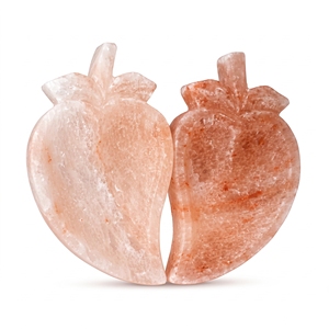 Ornement artisanal en sel rose de l'Himalaya naturel en forme de mangue pour la décoration intérieure - Product Image 1