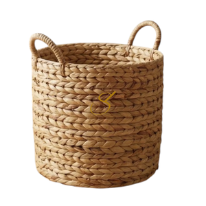 ชุดตะกร้าเก็บของสานมือจากผักตบชวา สำหรับซักผ้าและจัดระเบียบบ้าน - Product Image 1