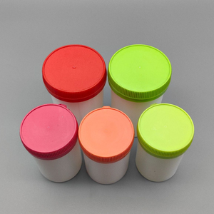 ขวดพลาสติก PE แบบกำหนดสีเองได้จากโรงงาน VN ขนาด 150 มล. 200 มล. ปากกว้างแบบพลิก ทรงกระบอก สำหรับเม็ดฟู่ เม็ดแคลเซียม - Product Image 3