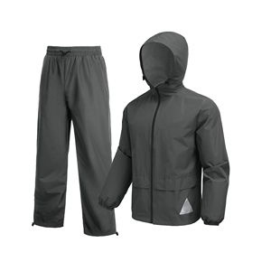 Veste de pluie légère pour la course à pied, la randonnée et les sports, imperméable avec capuche, style tendance, durable, ensemble de survêtement coupe-vent personnalisé pour homme - Product Image 1
