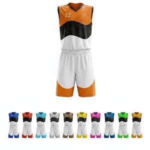 Vente en gros, prix bas, maillot de basket-ball personnalisé avec short, vêtements d'entraînement professionnels, uniforme léger - Product Image 1