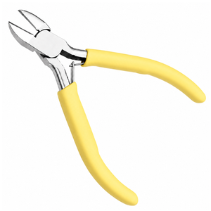 Mini-pince coupante pour bijoux, poignée jaune, outil de coupe de précision, léger et durable, pour la création de bijoux et la découpe de perles - Product Image 2