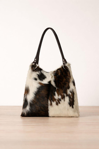 Leather Hair-on Vintage Tote Bag Cowhide Handbag Women Shoulder <b>Purse</b> Designer Fashion <b>Large</b> Capacity Stylish Embroidery Beach - Product Image 2