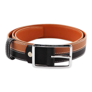 Ceinture rectangulaire en cuir véritable léger NOORX SPORTS, tendance, de qualité supérieure, avec boucle à ardillon en fer, pour homme, taille personnalisable, vente en gros - Product Image 1