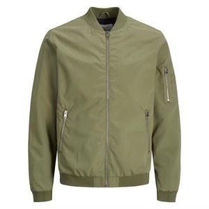 Veste bomber unisexe tendance à prix de gros, haute qualité, col montant personnalisé, motif sur le devant, logo, imperméable, écologique - Product Image 2