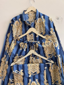 Ensemble de pyjama en coton imprimé animal, ensemble de chemises de nuit, ensemble de vêtements de détente pour femmes - Product Image 4