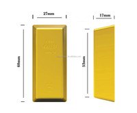 Aimant lingot d'or brillant Direct d'usine pour décoration intérieure