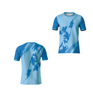 T-shirt personnalisé par sublimation 100 % polyester jersey, tissu vibrant entièrement imprimé, doux et respirant pour vêtements de sport, streetwear et promotions - Product Image 5