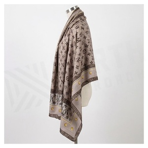 NORTH APPROACH Women's Long Silk Scarf Letter Print Luxury Fashion Accessory All Seasons Multi-Functional - Product Image 3
