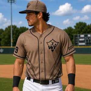 Camiseta de Béisbol WARPRO INDUSTRY para Hombre, Manga Corta, Cierre de Botones, Sublimada, Absorbe la Humedad, Talla Adulto 9 - Product Image 4