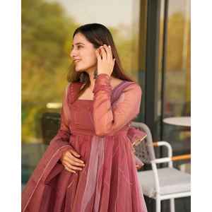 ชุดสูทผ้าโปร่งบางแซลมอน - Product Image 4