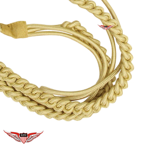 Aiguillette dorée torsadée avec embout métallique doré - Product Image 4
