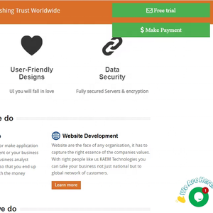 Servicios de Desarrollo de Sitios Web Empresariales Personalizados KAEM con Diseño Visual Moderno - Product Image 1
