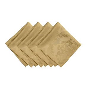 Exquisita servilleta de algodón con textura paisley blanca, elegante y de primera calidad, 45x45 cm, 190 GSM, para decoración de mesas de comedor de lujo. - Product Image 2