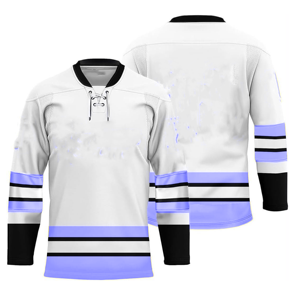 Men's White Yellow Black Ice Hockey Jersey Full Sleeve Sublimated Moisture Wicking Regular Fit Adult Apparel - Product Image 6