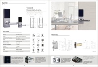 Nouvelle conception de serrure de porte électronique intelligente sans clé RFID pour chambre d'hôtel, étanche, avec système de sécurité