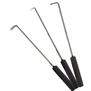 Veterinary Grade Equine Dental Pick Kit Set of 3 for Horse <b>Teeth</b> <b>Cleaning</b> Oral Examination Stainless Steel <b>Tools</b> - Product Image 1