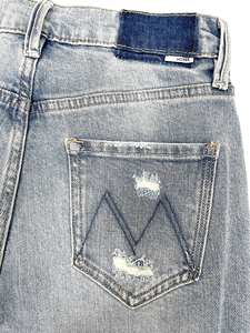 Pantalones Vaqueros de Hombre Más Vendidos, Personalizables, de Tiro Medio, con Degradado Sólido, Estilo Retro, Rotos, Rectos, Lavados, de Mezclilla, Casuales, a la Moda, ODM - Product Image 4