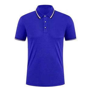 Chemise de golf pour homme, design personnalisé OEM, élégante, formelle, à motif uni, manches courtes, séchage rapide, tricotée, 100% coton, 220g, logo brodé - Product Image 5