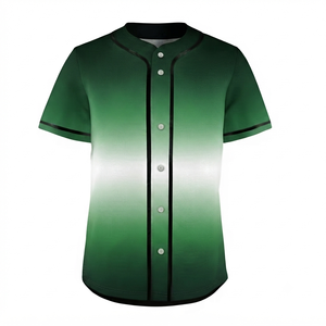 Maillot de baseball à manches courtes avec logo personnalisé, prix de gros abordable, impression numérique sur le devant, uniforme de baseball d'équipe, dernier design - Product Image 4