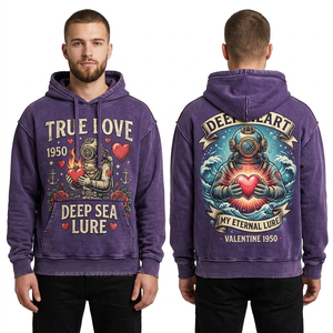 Full Zip Up Men Hoodie Streetwear Heavyweight <b>Cardigan</b> Hooded Sweatshirt Custom Zipper Hoody Manufacturer Wholesale Bulk Order - Product Image 3