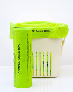 Direct Factory Bio Degradable OK <b>Compost</b> Compostable HDPE Eco-friendly Heat Seal Bottom Gusset Garbage Rubbish <b>Bag</b> Rolls - Product Image 4