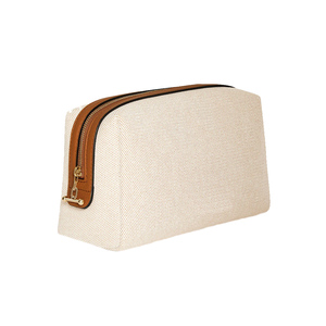 Premium Canvas Cosmetic Bag Large Capacity <b>Makeup</b> Organizer Travel Toiletry <b>Case</b> for Men Women with Zipper Closure and Soft Hand - Product Image 6