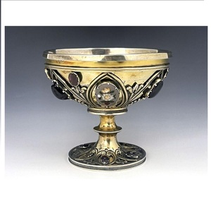 Trending Etching Design Chalice Golden Plating handmade high-quality brass church supplies Chalice Color Also Used As Gift - Product Image 1