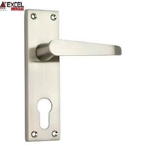 Poignée de porte droite classique et élégante en fer forgé de style victorien, 6 pouces, pour installations standard, prix de gros - Product Image 1