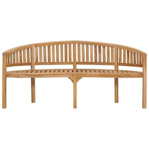 Grand banc de jardin en teck massif durable, bancs de patio, beauté naturelle - Product Image 3