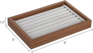 Wooden Ring Organiser Tray Jewelry <b>Display</b> <b>Case</b> for Ring Storage and Showcase - Product Image 3
