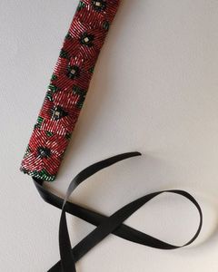 Colorful Embroidered Fabric Strap Fashion <b>Bag</b> Accessory Pink Floral Pattern Decorative Belt Style - Product Image 2