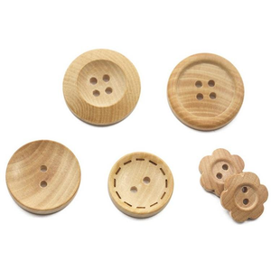 Botón Redondo de Madera Natural de 4 Agujeros de Buena Calidad al por Mayor - Product Image 6