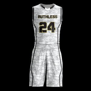 Conjunto de Uniforme Deportivo Sublimado Personalizado, Camiseta y Pantalones Cortos Estampados, Tallas Grandes, Logotipo, Precio, 100% Poliéster, Transpirable, Unisex - Product Image 1