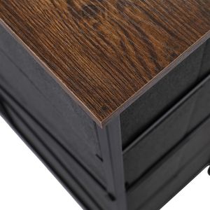 Cassettiera a 4 livelli con 8 cassetti in tessuto facili da aprire, struttura in metallo e piano in legno per la cameretta dei bambini - Product Image 5