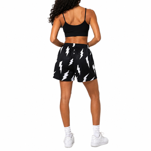 Shorts de Baloncesto de Malla con Estampado de Rayos para Mujer, Personalizados, de Secado Rápido, para Gimnasio y Entrenamiento, Ropa Deportiva OEM ODM - Product Image 2