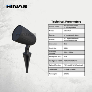 6,5 inch IP66 hangende luidsprekersysteem <span class=keywords><strong>10</strong></span> inch passieve subwoofer klasse <span class=keywords><strong>D</strong></span> versterker USB commerciële audio - Product Image 4