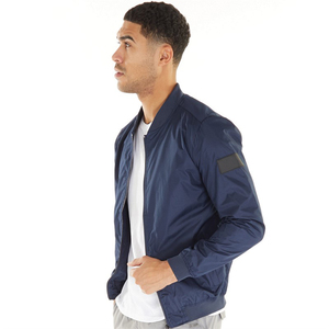 Chaqueta Bomber Personalizada de Poliéster y Algodón Ligero con Cuello Acanalado y Cierre Completo, Estilo Urbano, Servicio OEM - Product Image 1