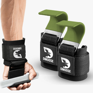 Weight Lifting rubber grip Hooks Non-slip Deadlift wrist Straps palm support <b>Gloves</b> <b>Pull</b> <b>Up</b> gym fitness training session workout - Product Image 2