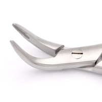 Pince à racines Witzel 2,1 mm 90° °   Instrument d'extraction des racines dentaires à mâchoires dentelées angulées en acier inoxydable chirurgical